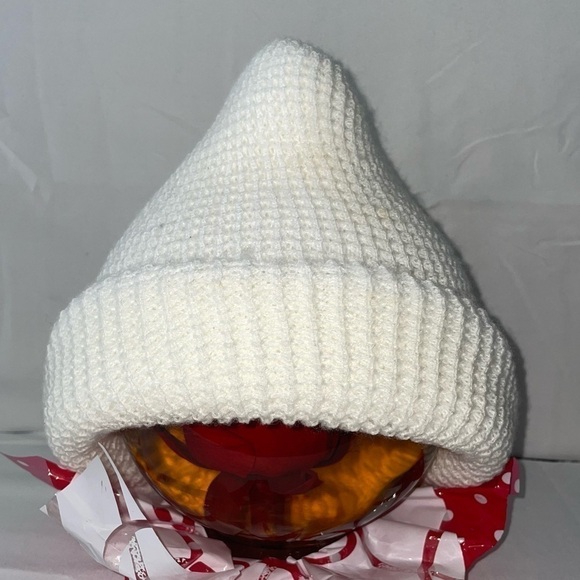 Beanie Waffle Knit Fold Up Winter Thick Head Warmer Skull Cap Pull On Hat Warm - Picture 2 of 5